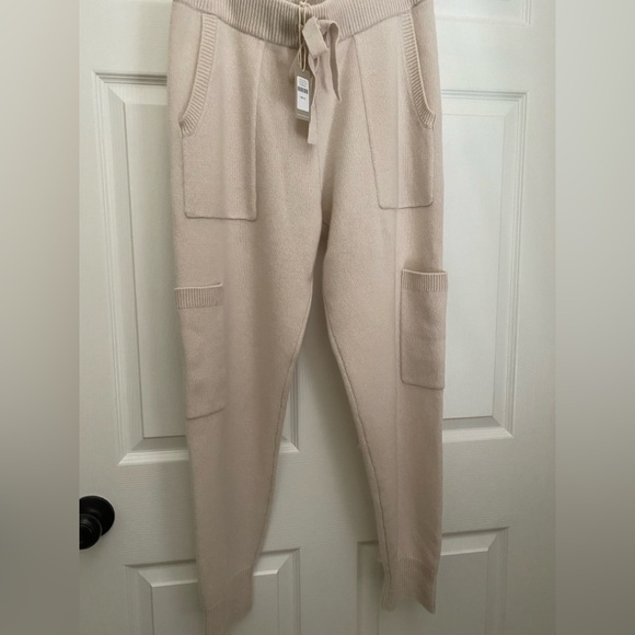 Haven Well Within Pants - Cashmere Cargo Joggers Cream NWT Medium